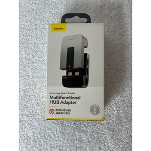 Baseus Armor Age Type-C Bracket Multifunctional HUB Adapter USB-C HDMI RJ45 Gray
